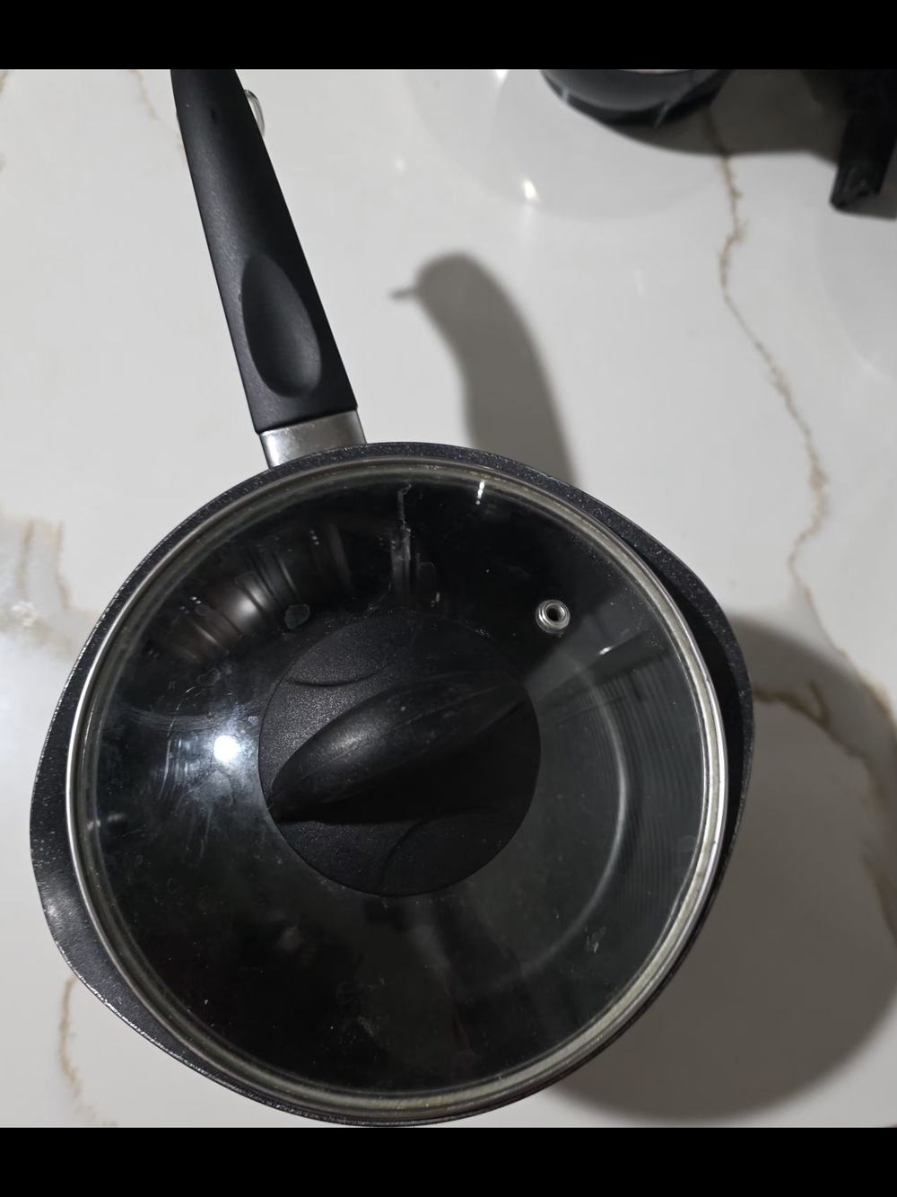 1801 Revere Ware Non-Stick Black Hard Anodized Sauce Pan Spouts 3 QT With Lid